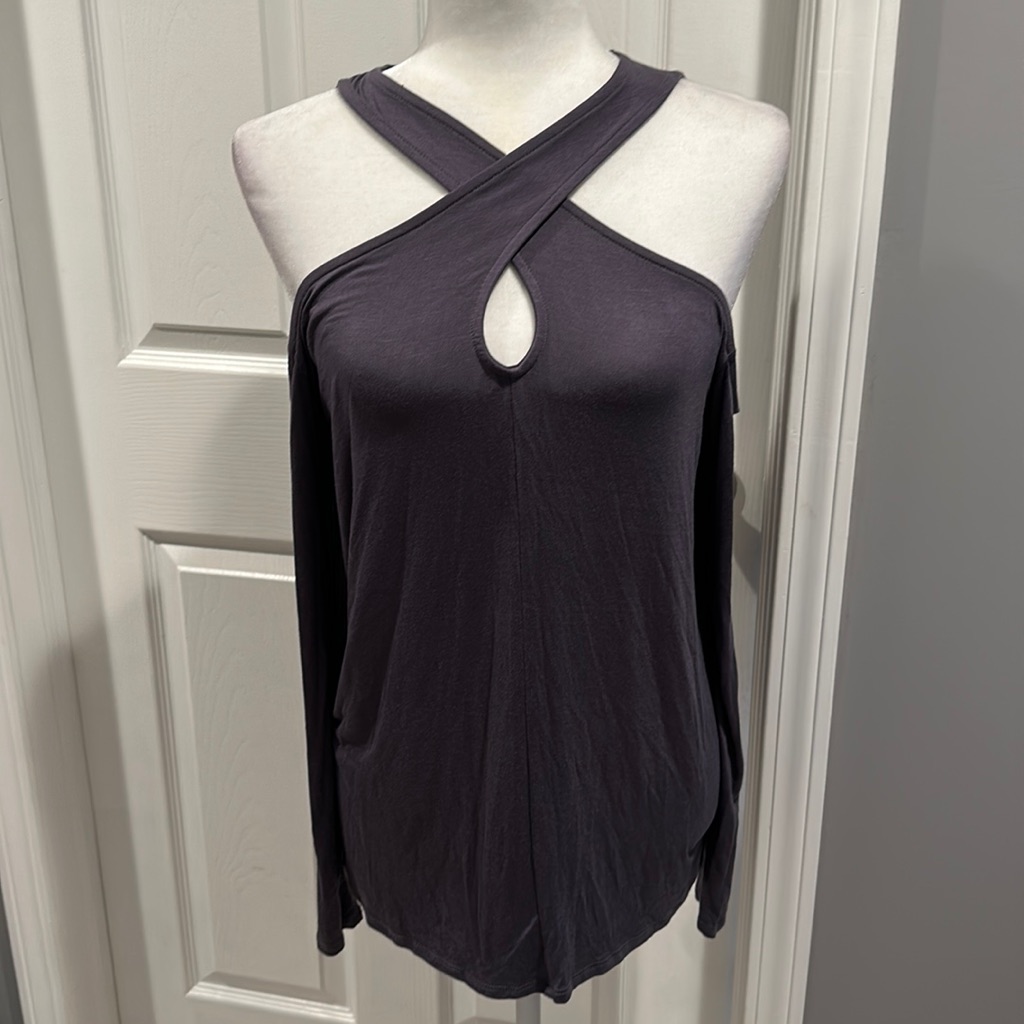 This Girl Long Sleeve Open Shoulder Top